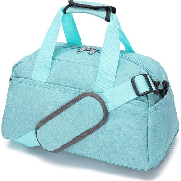 🆕Women Blue Small 14 inch Mini Duffel Carry On Lightweight Small Duffle Bags - Picture 1 of 7